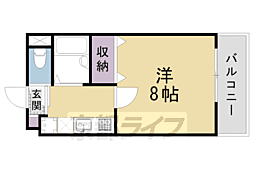 メゾン・ヴィナーシャ 1Kの間取図画像