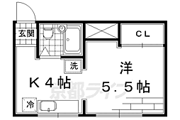 MaisonPipi 1DKの間取図画像