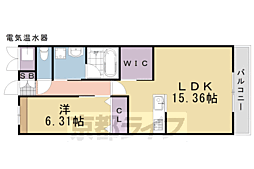 ラカーサフェリーチェ 1LDKの間取図画像