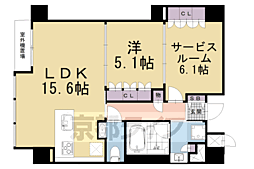 レ・ジェイド京都四条大宮 2階