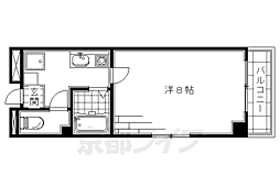 ブレーメン 1Kの間取図画像