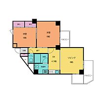 一条町ハイツ 405 ｜ 栃木県宇都宮市一条１丁目2-16（賃貸マンション3K・4階・58.07㎡） その2