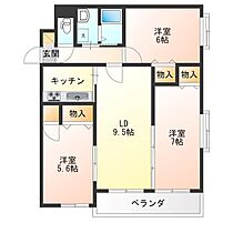 ハイクオリティVI 602 ｜ 栃木県さくら市馬場410-37（賃貸マンション3LDK・6階・71.67㎡） その2