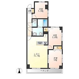 中今泉ヴィラージュマンション 2階