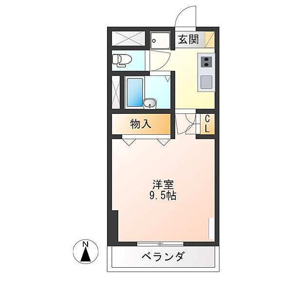 エストシエル 801｜栃木県宇都宮市東宿郷１丁目(賃貸マンション1K・8階・30.52㎡)の写真 その2