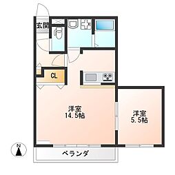 間取図画像 1LDK