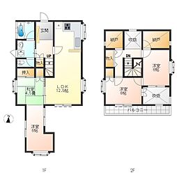 上田原町戸建 4SLDKの間取り