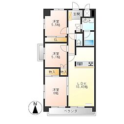 クロワサンス 3階