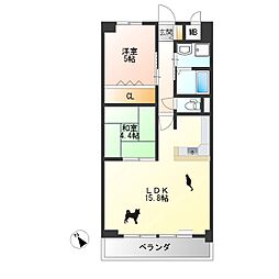 間取図画像 2LDK