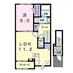 ゆいの杜5丁目アパート 2階/202