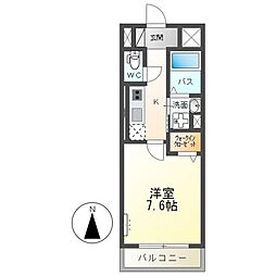アーバンプレイス 1Kの間取図画像