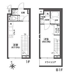 LEGALAND高円寺 1階1DKの間取り