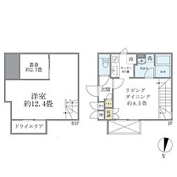 ALERO新中野II 1階1SLDKの間取り