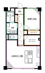 上井草グリーンハイツ 1SLDKの間取図画像