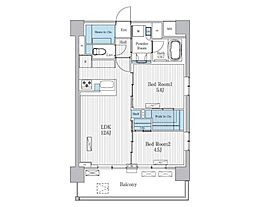 Terra蚕糸の森 2SLDKの間取図画像