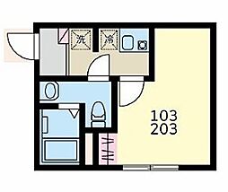 杉並区和田3丁目マンション ワンルームの間取図画像