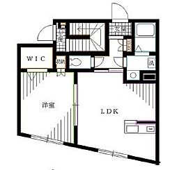 カーサ・ブルーノ 1LDKの間取図画像