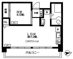 新高円寺ロイヤルマンション 1LDKの間取図画像