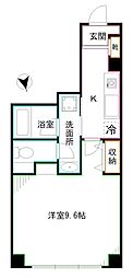 ヴァンヴェール岡埜 1Kの間取図画像