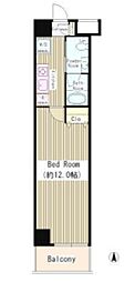 RESIDENCESATSUMA 1Kの間取図画像