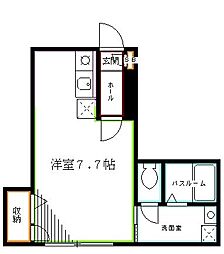 MANA-K ワンルームの間取図画像
