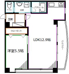 ストリートライフ'89 1LDKの間取図画像