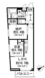 はなぶさマンション 1SLDKの間取図画像