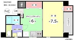 ジャスティスマンション 1DKの間取図画像