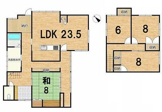 間取り 富山市新庄町