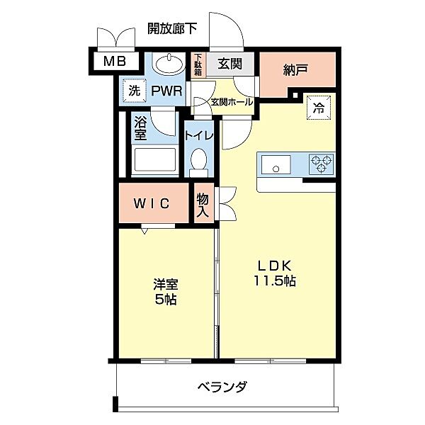 ベル・フルール 103｜神奈川県秦野市北矢名(賃貸マンション1LDK・1階・40.90㎡)の写真 その2