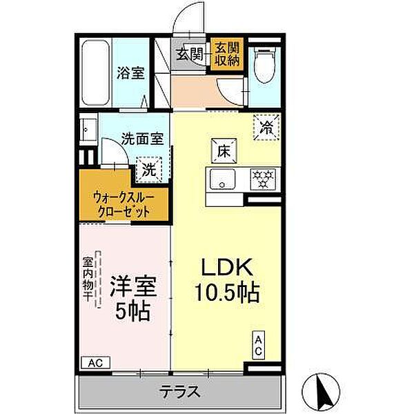 Premium Court 103｜神奈川県伊勢原市伊勢原３丁目(賃貸アパート1LDK・1階・41.29㎡)の写真 その2