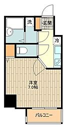 FUTIVAL上石神井駅前通り 1Kの間取図画像
