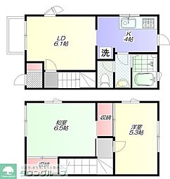 三高・ファミールアリス 2LDKの間取図画像