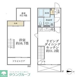 ALERO新中野2 1SLDKの間取図画像