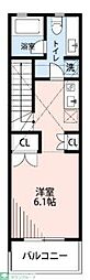 グランノエル江古田 1Kの間取図画像