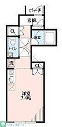 グランノエル江古田 1Kの間取図画像