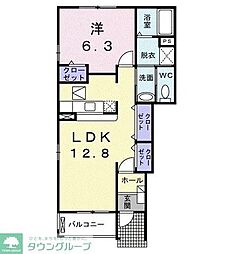 シャトレブリアン壱番館 1LDKの間取図画像