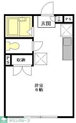 エステート新江古田 ワンルームの間取図画像