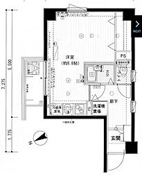 メインステージ野方駅前 1Kの間取図画像