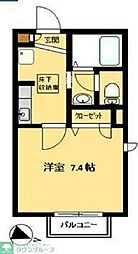 メゾン・ド・ベリエール 1Kの間取図画像