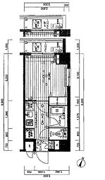 グランフォース練馬 1Kの間取図画像