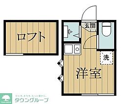 ソフィアディア ワンルームの間取図画像