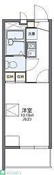 レオパレスラビドール3 1Kの間取図画像