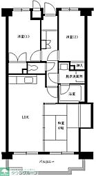ロイヤルシティ四番館 3LDKの間取図画像