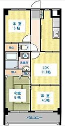 grandnoir光が丘 3DKの間取図画像