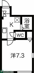 Buzz中村橋 1Kの間取図画像