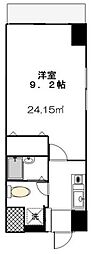 パラドール中村橋 1Kの間取図画像