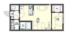 KLEISひばりヶ丘2 1LDKの間取図画像