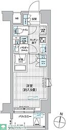 プレミアムフラットひばりヶ丘駅前 1Kの間取図画像