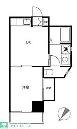 西武池袋線 桜台駅 徒歩3分の賃貸アパート 3階1DKの間取り